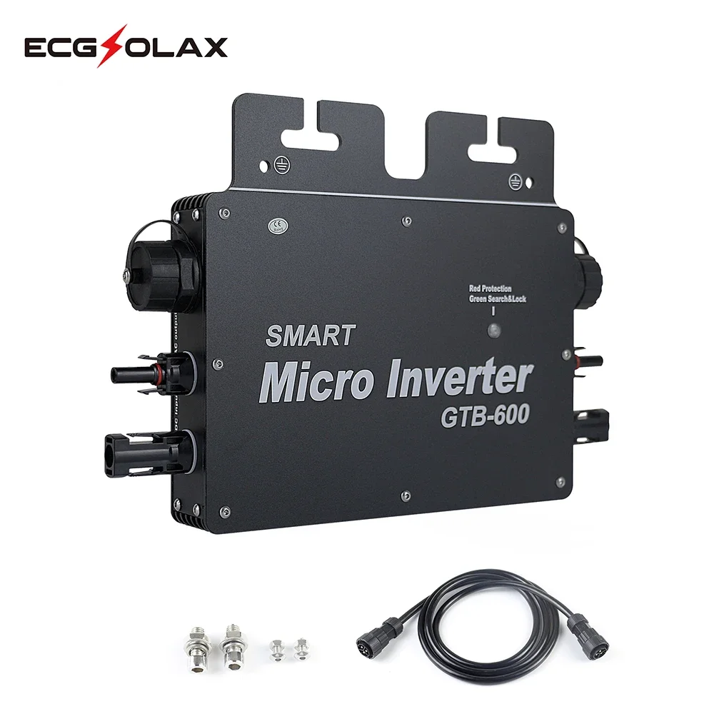 ECGSOLAX 800W 600W 400W Micro Inverter solare collegato alla rete 220V 110V 20-50VDC ingresso Microinverter a onda sinusoidale p