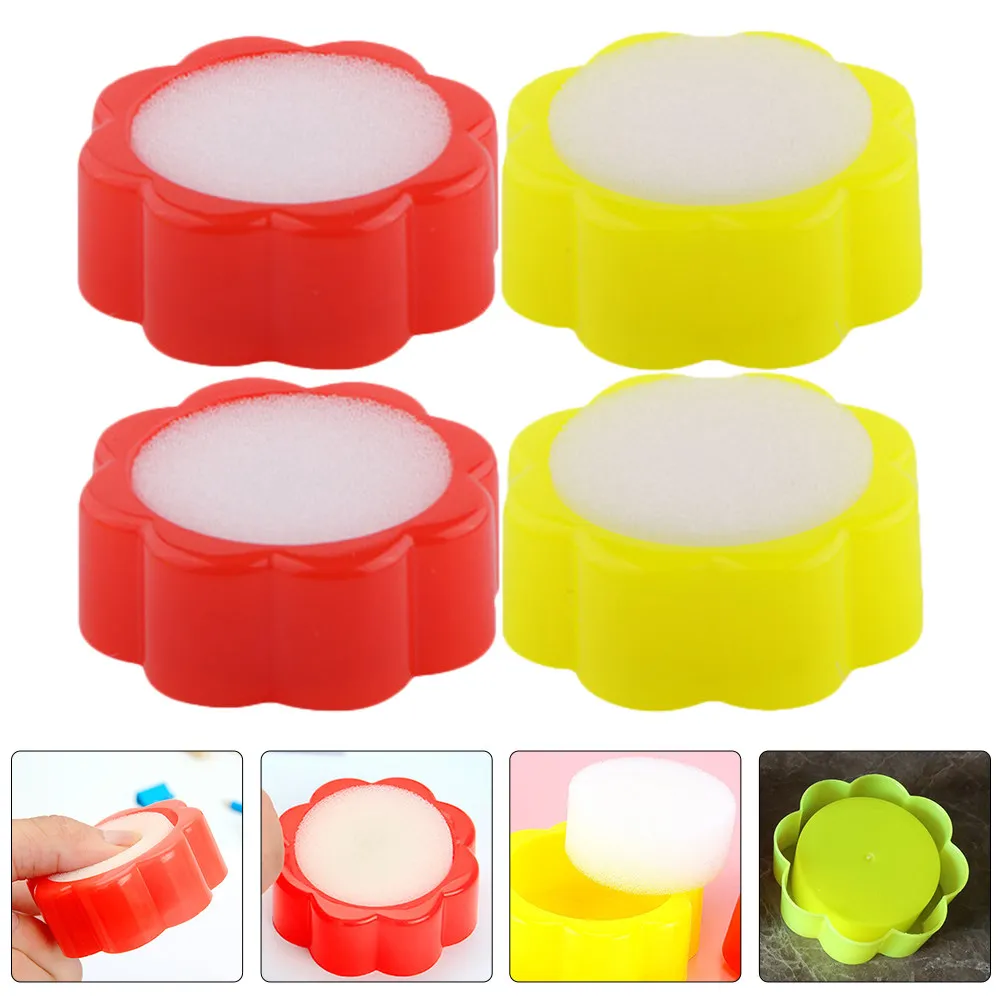 

12Pcs Plastic Finger Wet Sponge Moistener Comfortable Supple for Money Counting Document Handling Office School Bank Use