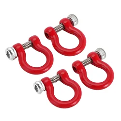 4PCS D Rings Tow Hooks With M1.4 Screws for FCX18 LC80 TRX4M Defender Upgrade