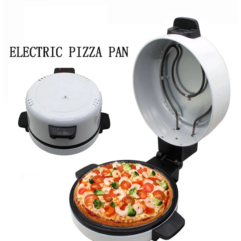 2000W Electric Pizza Pan Electric Baking Pan Portable 12 Inch Countertop Pizza Maker Steak Machine Toaster Pizza Griddle