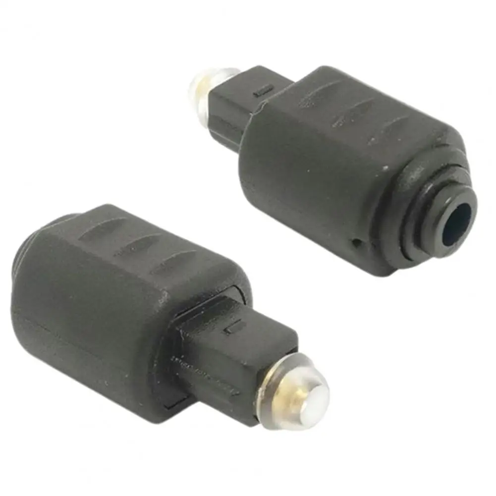 Toslink к Мини оптическому адаптеру Toslink к мини M 3,5 мм Портативный цифровой адаптер четкости звука с круглой головкой К квадратной головке