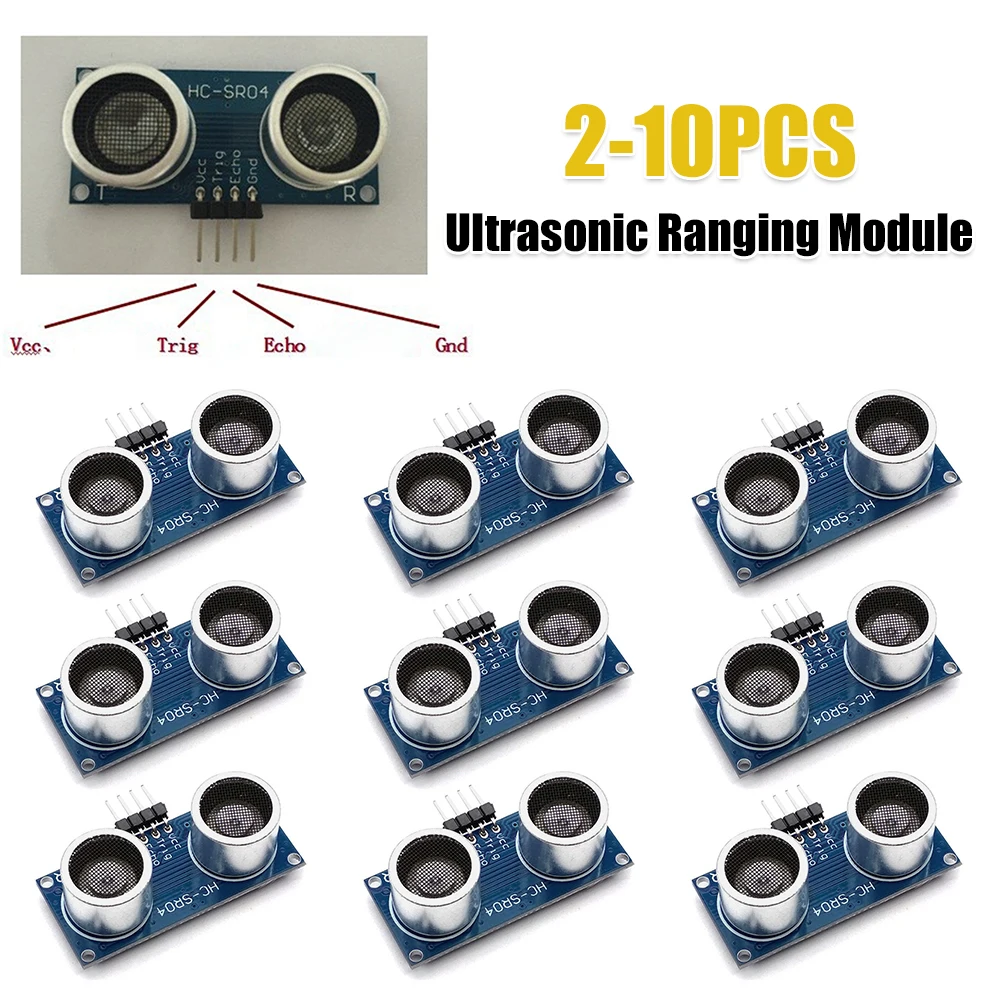 

HC-SR04P Ultrasonic Wave Detector 3-5.5V Wide Voltage Distance Measuring Transducer Electronic Components