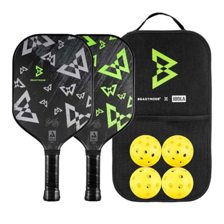 

Beastmode by Marshawn Lynch or Essentials Pickleball Paddle with Reinforced Fiberglass Surface and Honeycomb Polypropylene Core