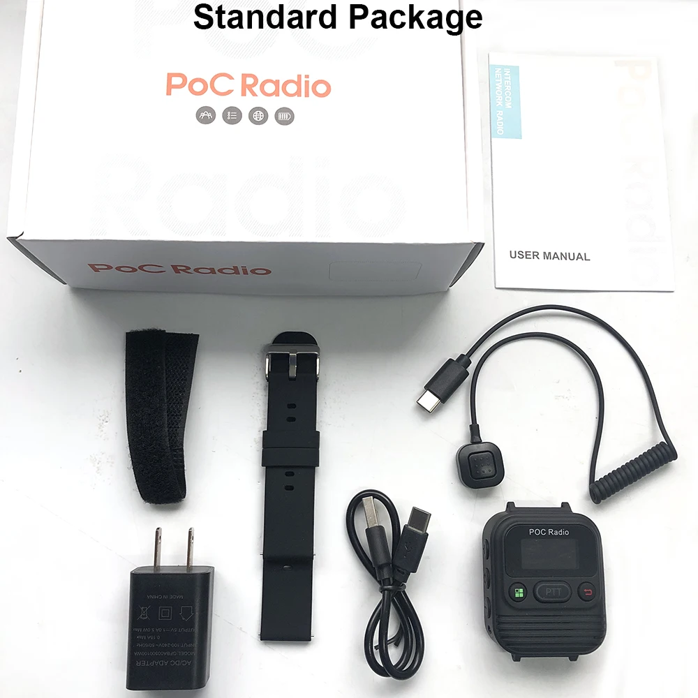 New Anysecu M2 4G Radio Watch PTT Direct Talk RTOS System Work With Global-PTT Mini LTE Walkie Talkie