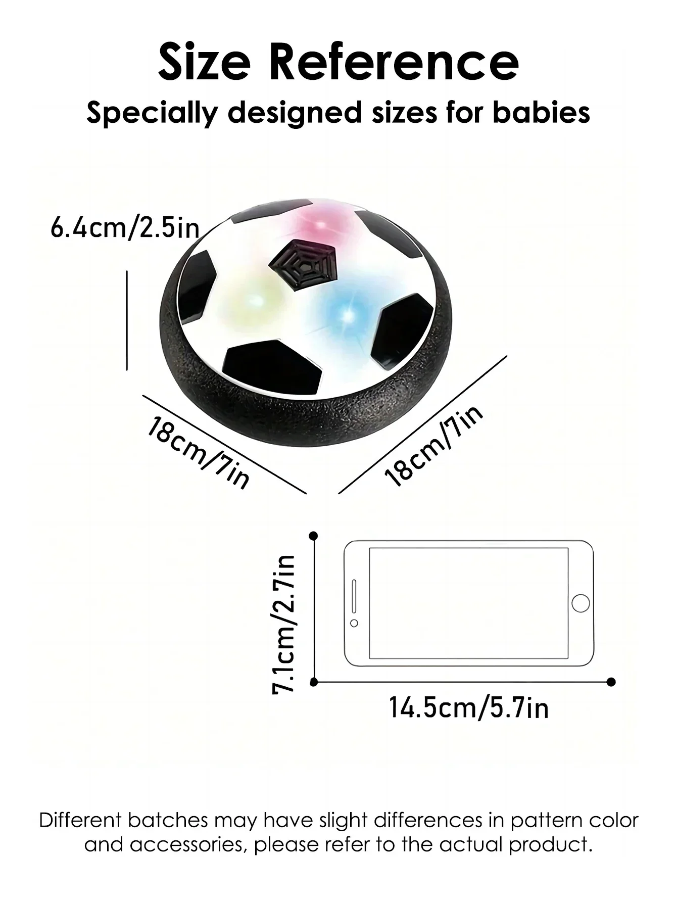 Football électrique coule flottant pour enfant, jouet de sport d'intérieur, créatif, parent-enfant, 1 pièce