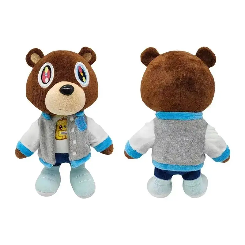 1/2PCS Kawaii Kanye Dropout Bear Christmas Eve Gift Plush Toys Kanye West Graduation Soft Stuffed Home Room Decor Birthday Gift