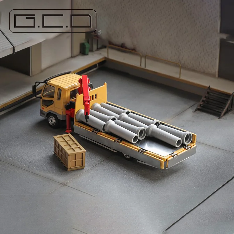 Nieuwe Gcd 1:64 Mitsubishi Boom Truck Serie Multi-Accessoire Simulatie Legering Micro-gegoten Auto Model Aangepaste Kinderspeelgoed Geschenken