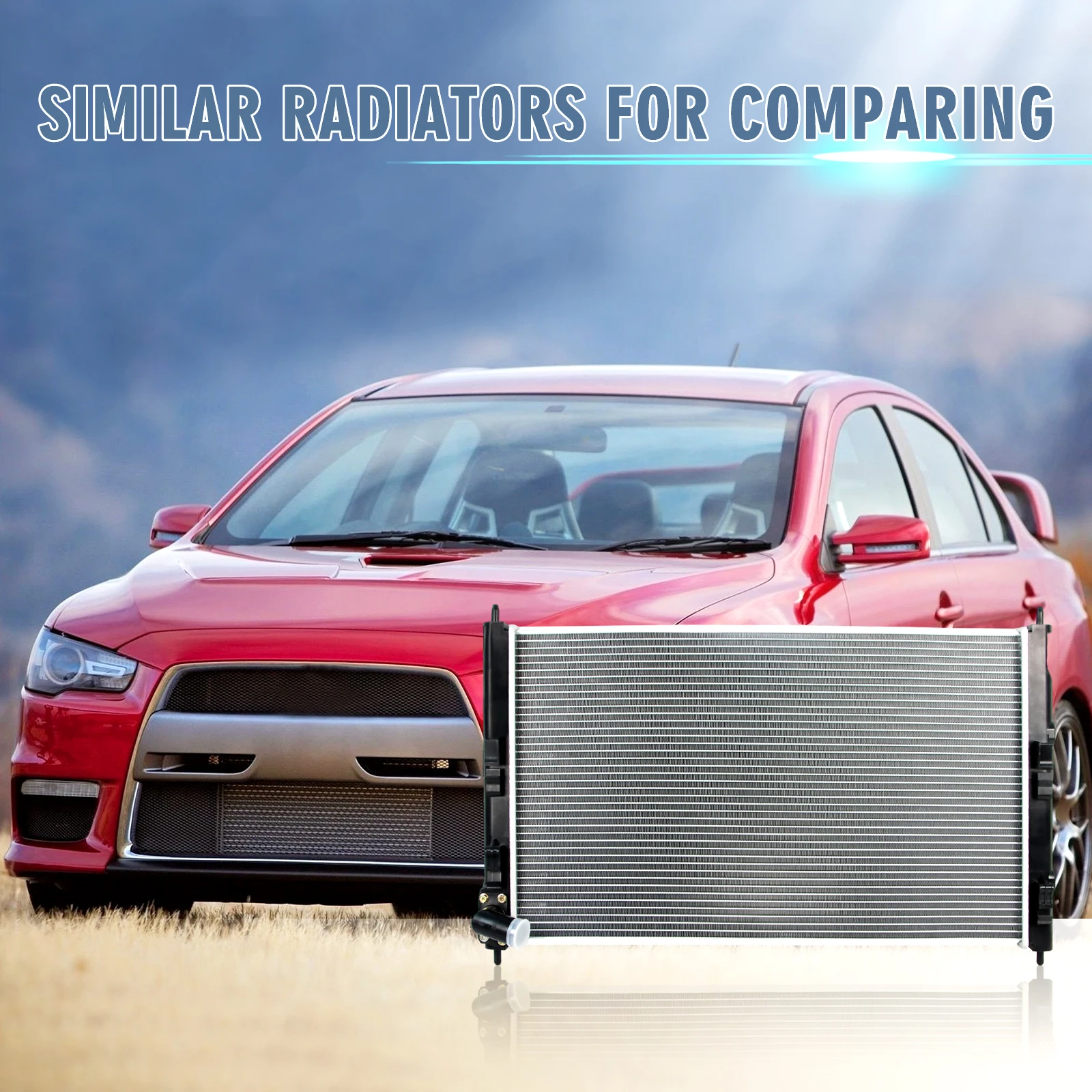 2978 Aluminum Radiator Fit Mitsubishi Lancer 2007-2015 Outlander 2.0L 2.4L 3.0L