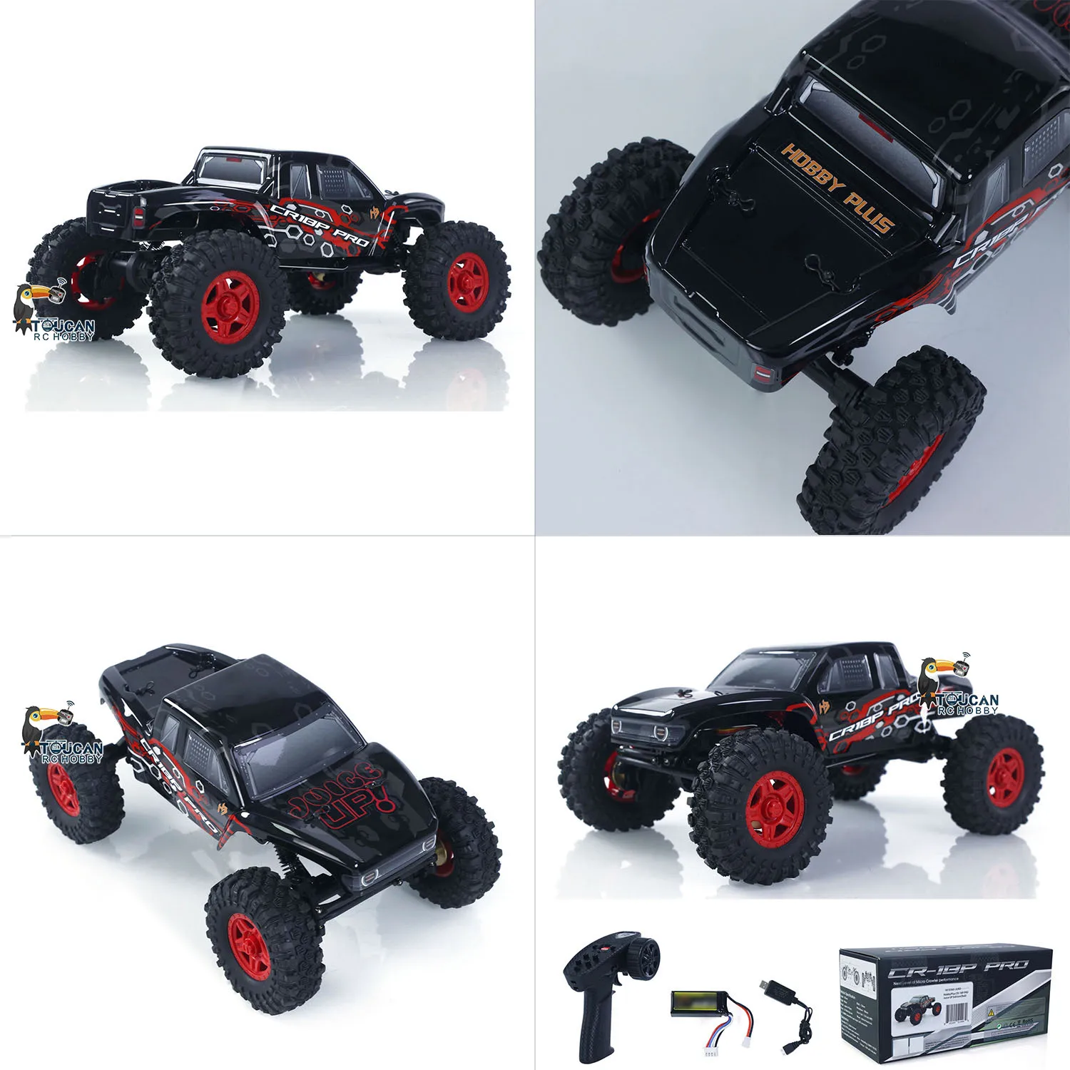 

1/18 4*4 RC Rock Crawler Автомобильный радиоуправляемый гусеничный CR18P PRO Juice Up Hobbywing Бесщеточный двигатель ESC Батарея Готовые для бега игрушки