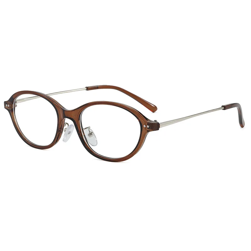 Ultraleichte Retro-Brille mit ovalem Rahmen und Schildpattmuster, Nerd-Style-Literaturbrille für Damen, anpassbare Sehstärke