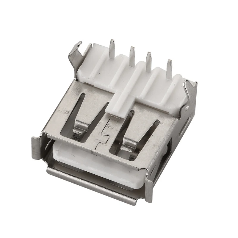 10Pcs USB Type A Standard Port Female Solder Jacks Connector PCB Socket USB-A Type