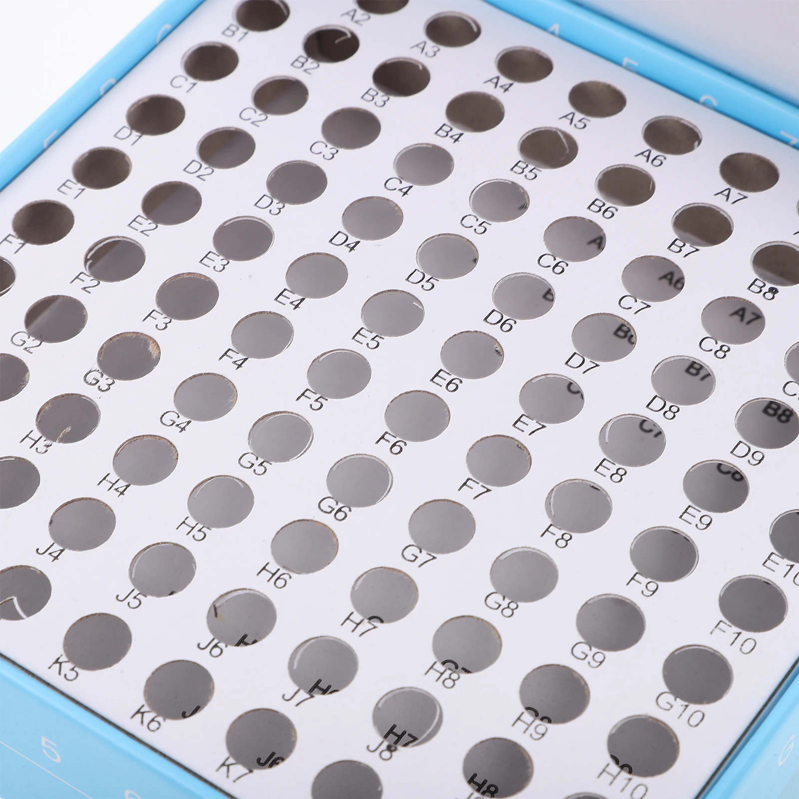 

Tube Box 0.5ml 100 Holes Microcentrifuge Racks Lab Tubes Case Sealed Storage Freezer Container Sturdy Safety Efficient