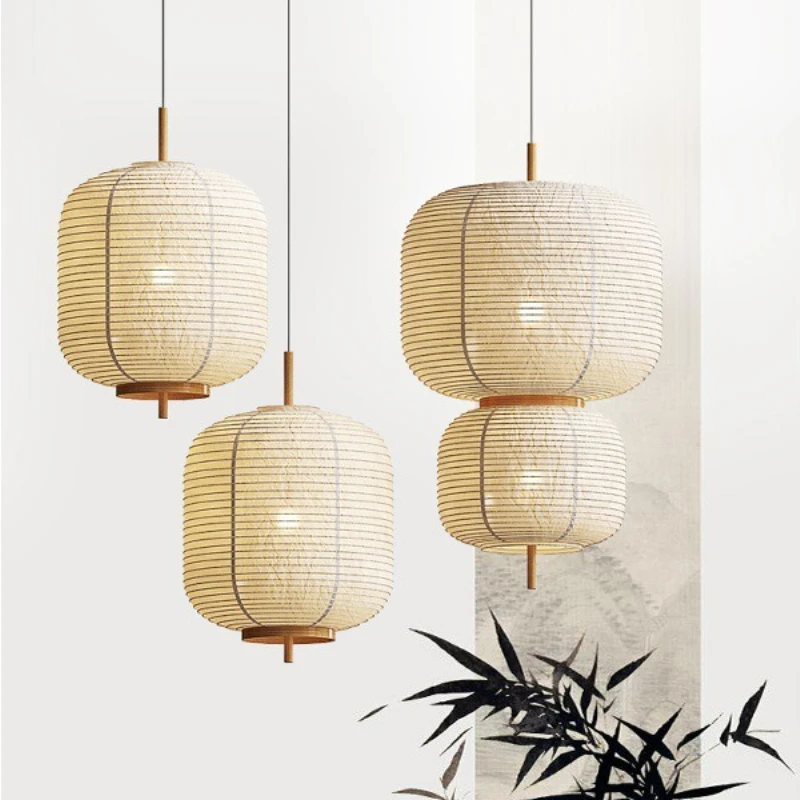 

Японские тканевые подвесные светильники ваби-саби для ресторана Zen Spirit, чайная комната, проживание в семье, креативное индивидуальное освещение, подвесной светильник Woonkamer