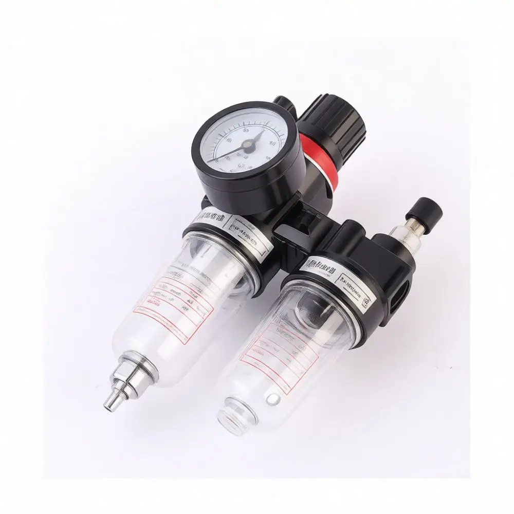 AFC2000 Compressed Air Filter Regulator Lubricator Pneumatic System Component Gauge Water Oil Trap Moisture Cleaning Tool