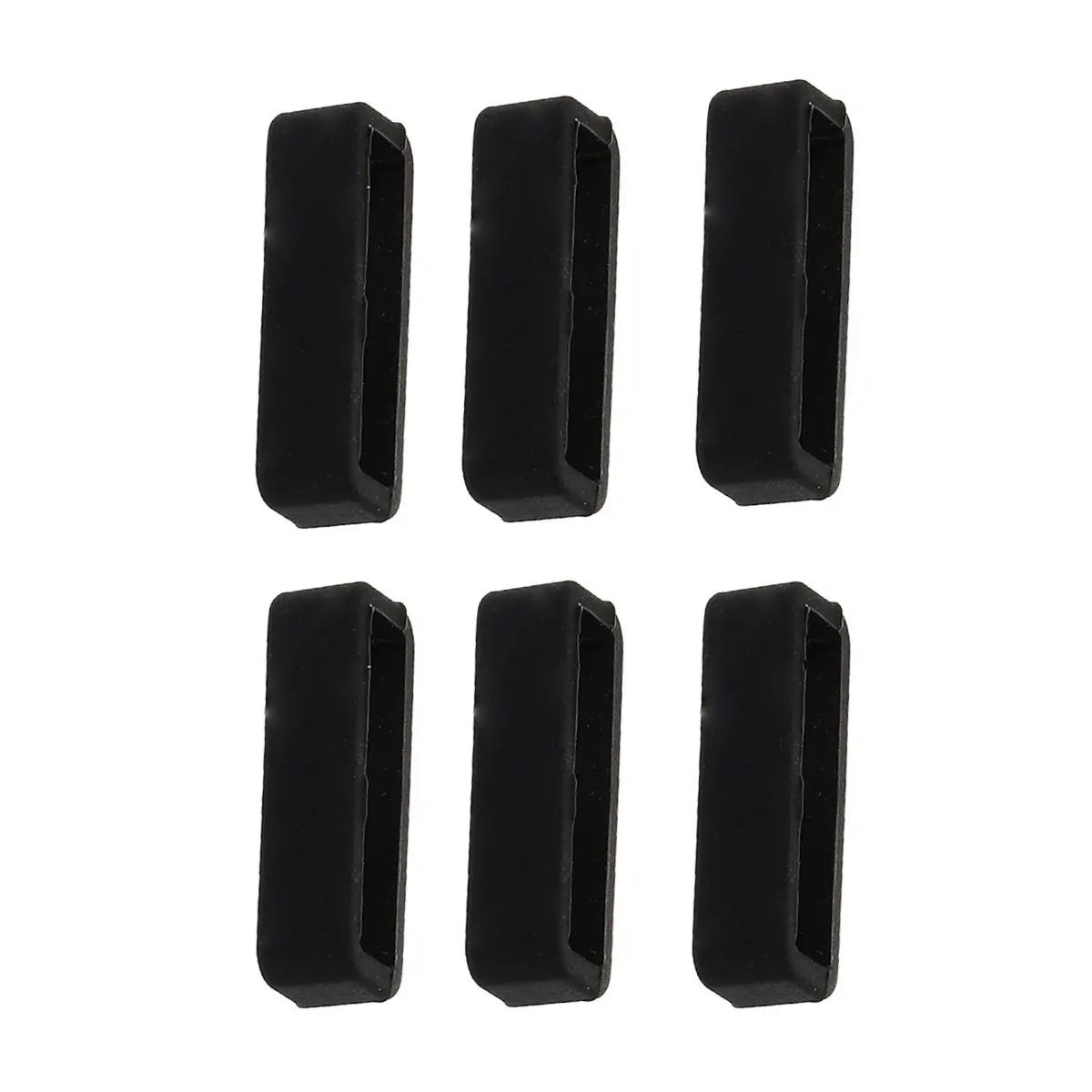 

6Pcs Silicone Watch Band Loop Soft Durable Keeper Loop Replacement Compatible with Garmin Watch Strap Holder Retainer Rings