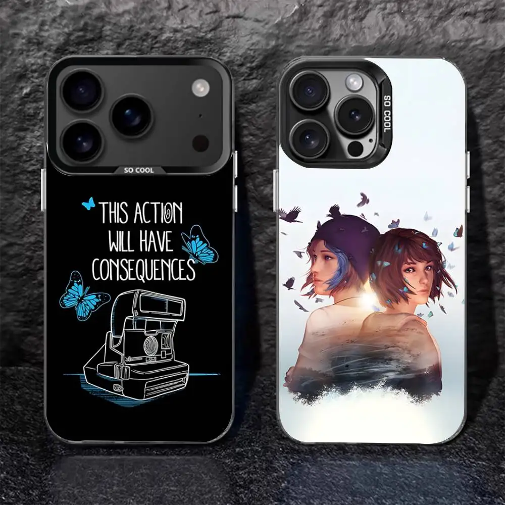 

Life Is Strange Game For iPhone 17,16,15,14,13,12,11,Pro,MAX,Plus Black Shockproof Candy Matte Cover