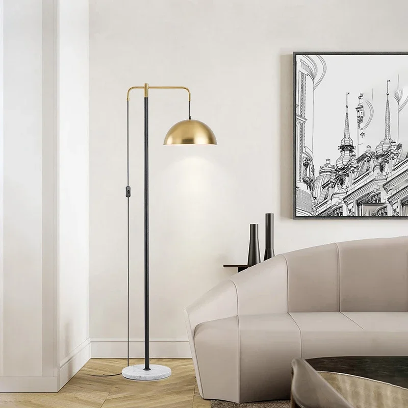 Imagem -05 - Nordic Moderno Led Lâmpada de Assoalho Criativo Lâmpada pé para Sala Estar Quarto Decoração Lâmpada Luxo Lâmpadas Chão com Base Mármore