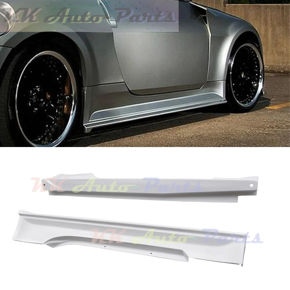 

ING FRP Side Skirts Extension Chin Lip Aprons Splitter Spoiler Cover For Nissan 350Z Auto Tuning