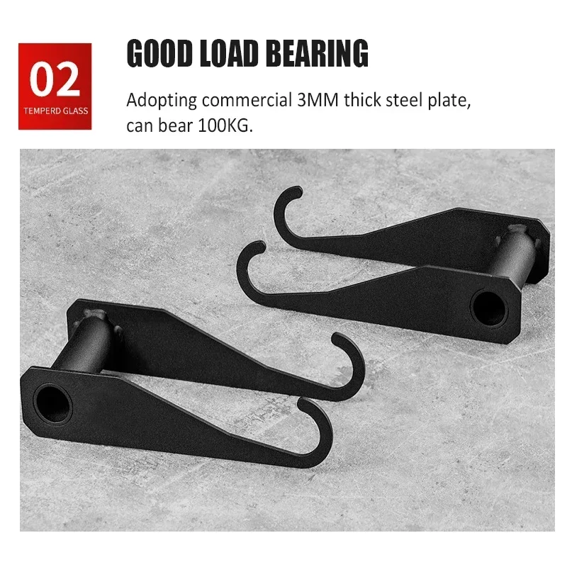 

-Poig kama À Crochet Levage De Poids, Pour Barre D'haltères, Bras Droit Incurvé, Deadlifts, Accessoires Fitness