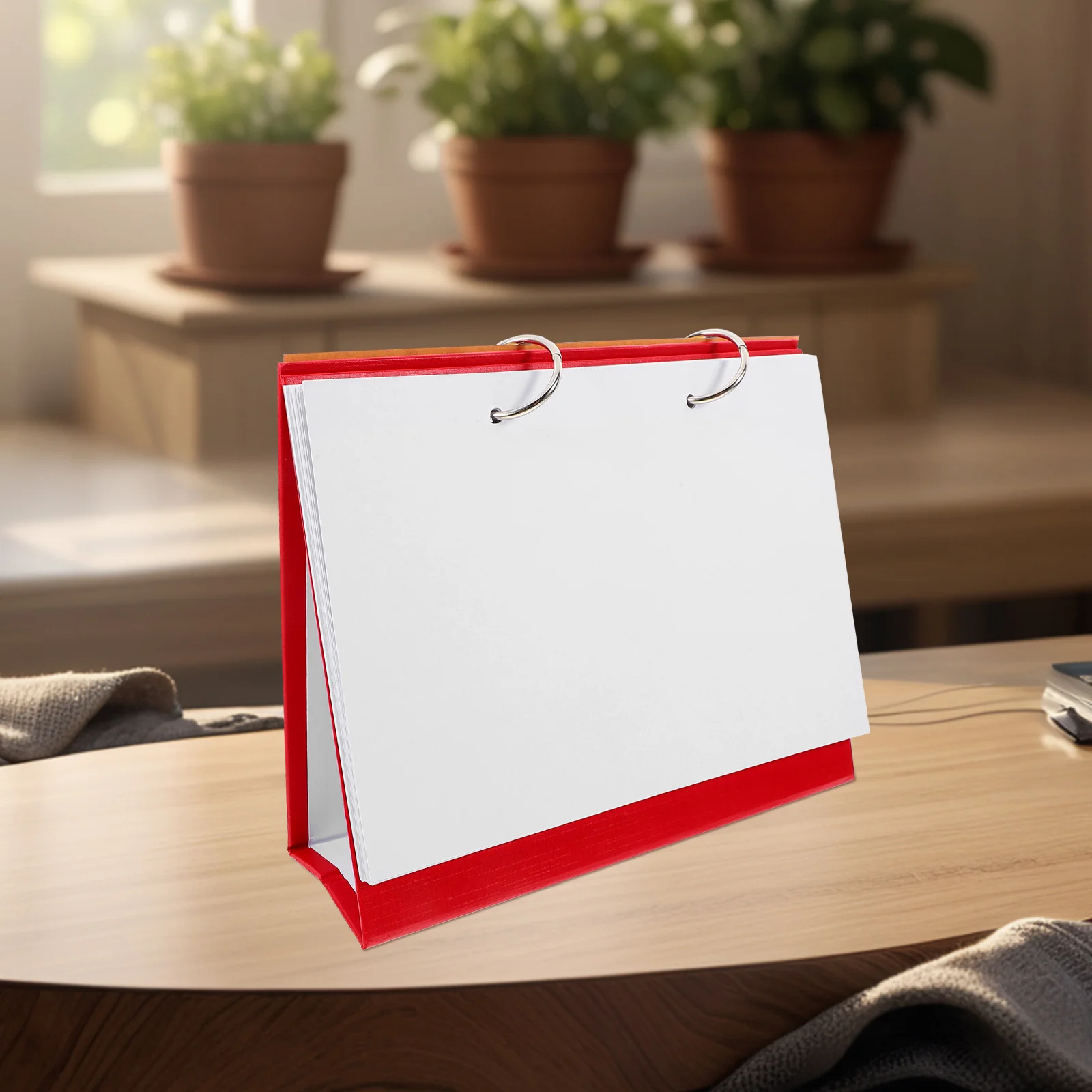 

Blank Desk Calendar Desktop Standing Refillable Sketchbook Planner DIY Hand-Painted Notebook Paper Sheets Desk Calendar