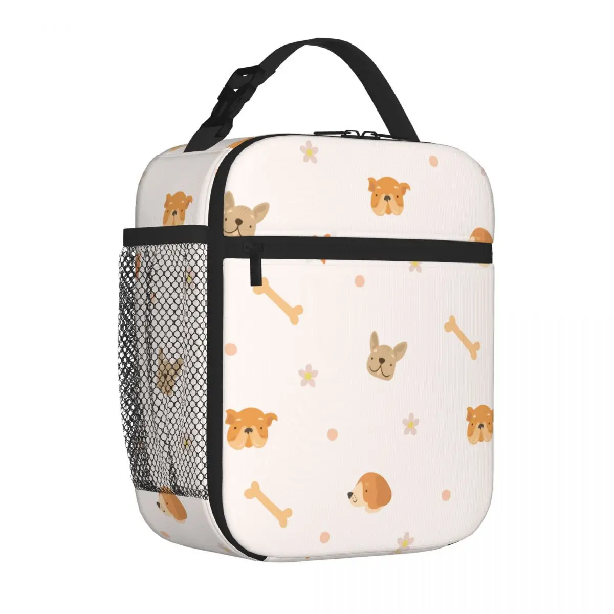 Bestselling Dog_face_pattern_and_bones Hip Hop Carry Lunch Bag Safari Lunch Lunch Bag