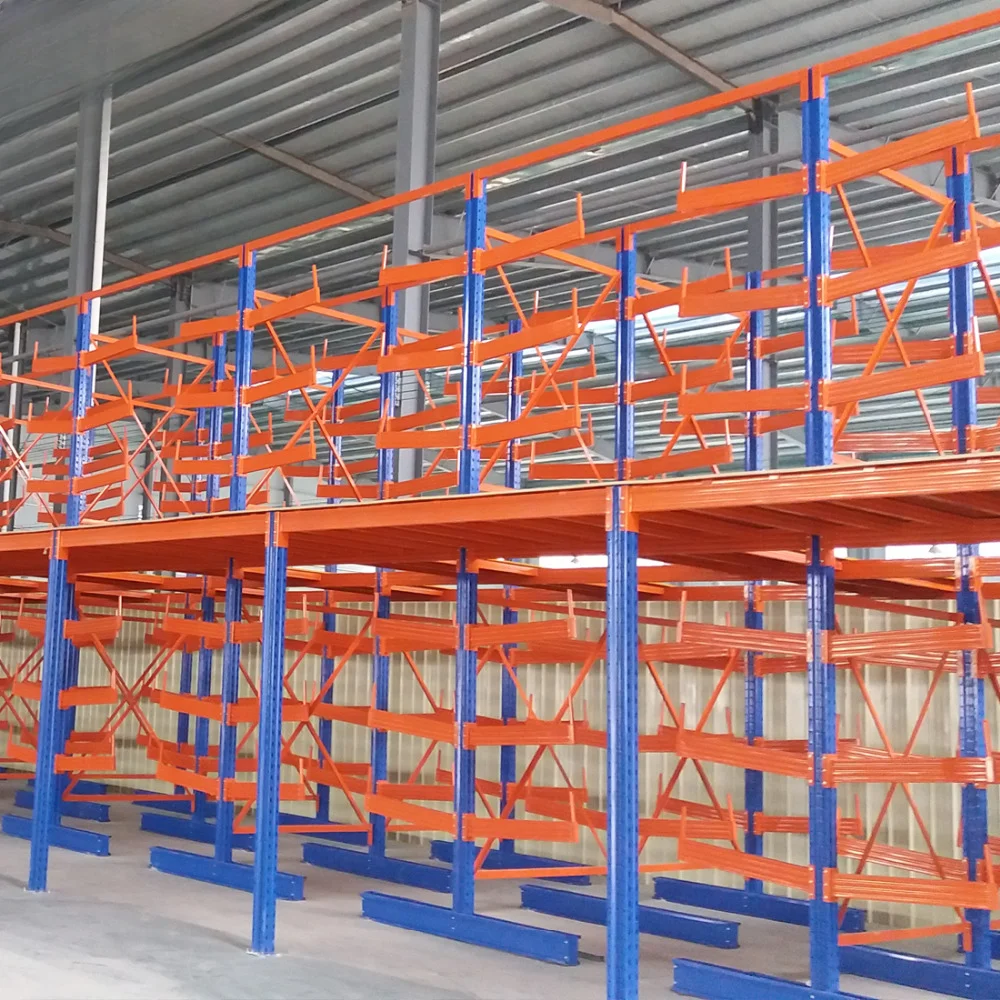 Double-deck Bike Rack Cantilever Assemble Warehouse Rack