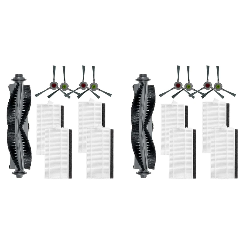 2 ชุดแปรงหลักตัวกรองแปรงด้านข้างชุดสําหรับ AIRROBO P20 หุ่นยนต์เครื่องดูดฝุ่นอะไหล่ทดแทนชุดอุปกรณ์เสริม