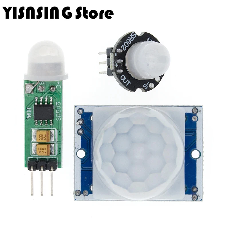 HC-SR501 SR505 SR602 Adjust IR Pyroelectric Infrared PIR Motion Sensor Detector Module