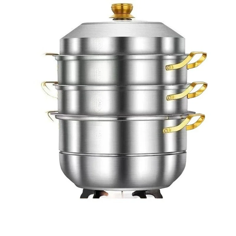 

stainless steel, household food grade 304 thickened soup pot steamed steamed buns,