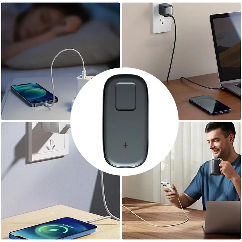 Fast Charging Pad For Phone Cell Phone 15W Wireless Charging StationFor Earbuds And Phone Portable Phone And Earphone Charging