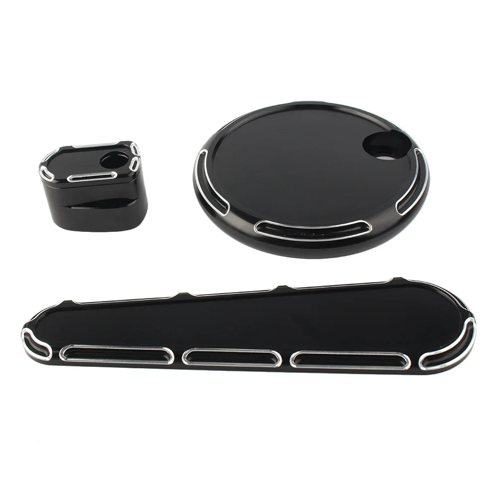 Motorcycle Fuel Tank Gas Door Cover Dash Insert Ignition Cap For Harley Touring FLHX FLTR FLHT & H-D FL Trike 2008-2013