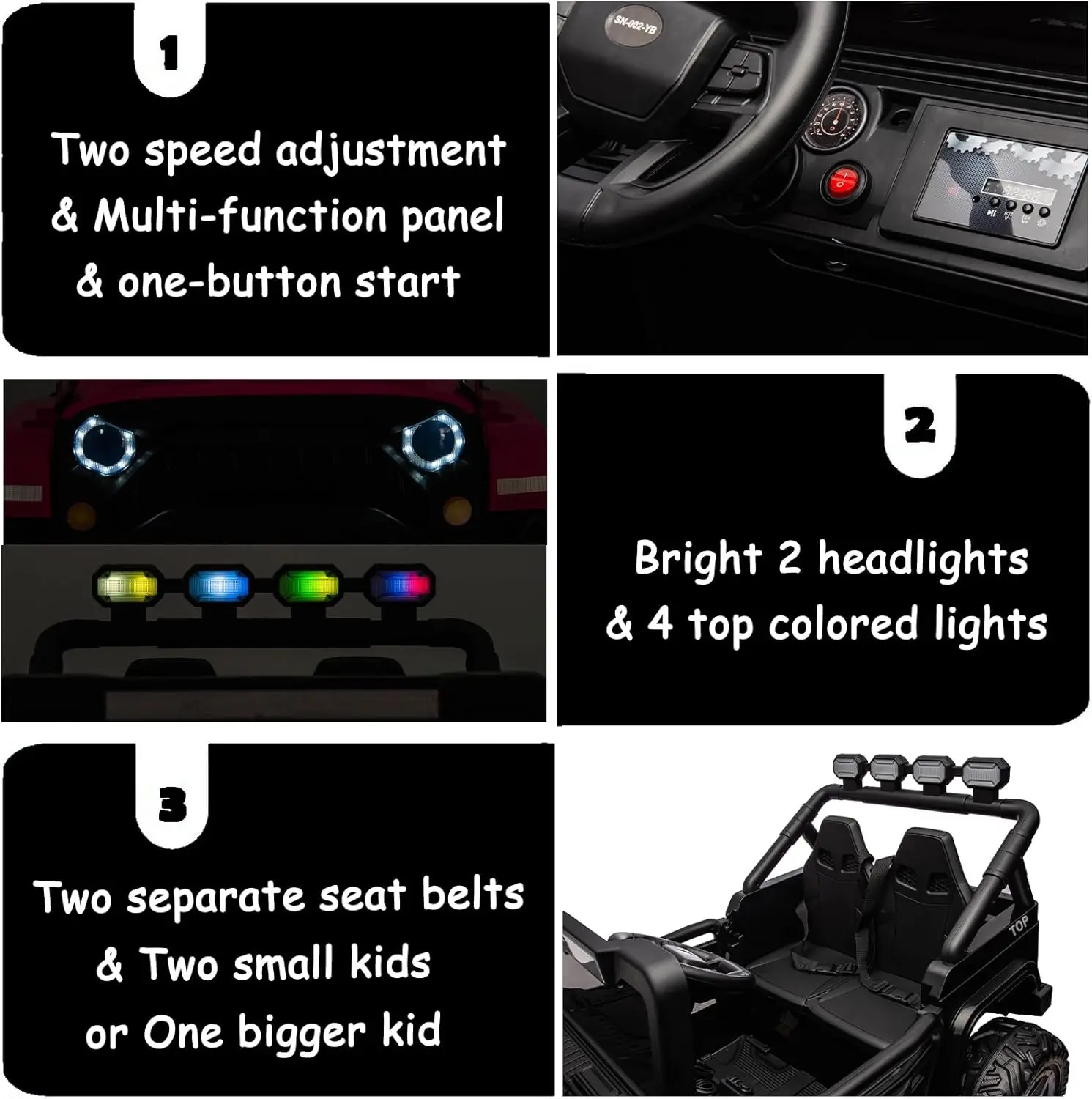 2-miejscowy samochód elektryczny 24 V dla dużych dzieci zasilany akumulatorem dla dzieci 4x4 samochód do jazdy na samochodzie z pilotem zdalnego sterowania jazda na ciężarówce w