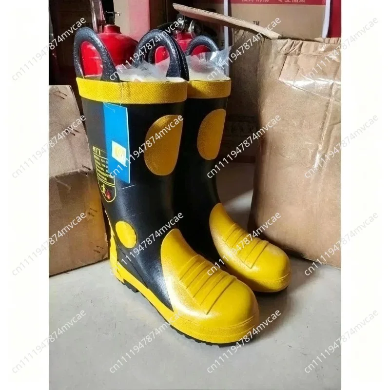Suitable for 3C certified fire boots fire protection boots anti-smashing and anti-piercing