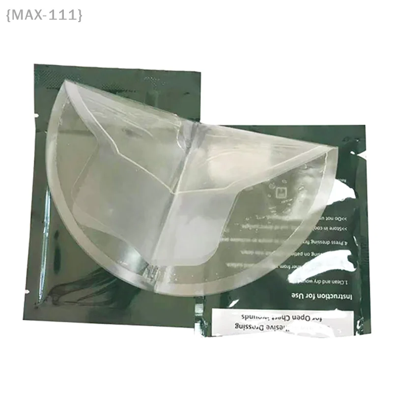 Sello de pecho North American Rescue Hyfin Vent, vendaje oficial para heridas en el pecho para botiquín de primeros auxilios para traumatismos, paquete de 1