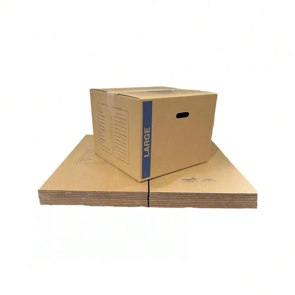 20 - Pack Large Cardboard Moving Boxes 20x20x15 32 ECT With Handles