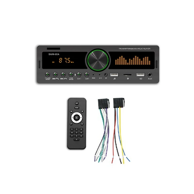 

4Channel 60W Bluetooth Car Radio Car MP3 Player Multifunction Plug-In U Disk Car Radio With Multi-Color Function For Car