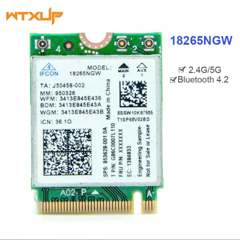 Tri-Band Wireless-AC 18265 wifi Adapter 2.4G/5G 18265NGW Bluetooth 4.2 867Mbps Wireless Card For ThinkPad T470 T570