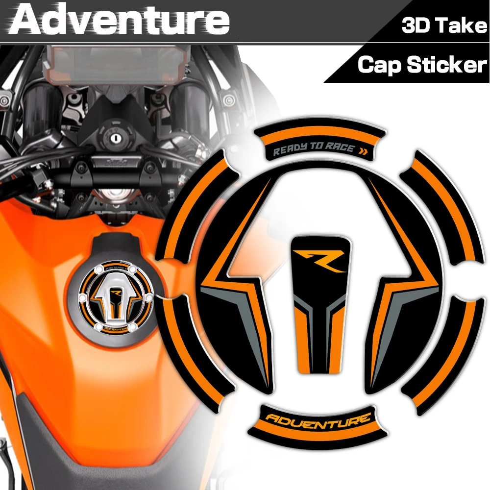 

For 250 390 890 790 Adventure R 790 Adv R 3D Motorcycle Fuel Tank Cap Stickers Decals Protection Waterproof Accessories