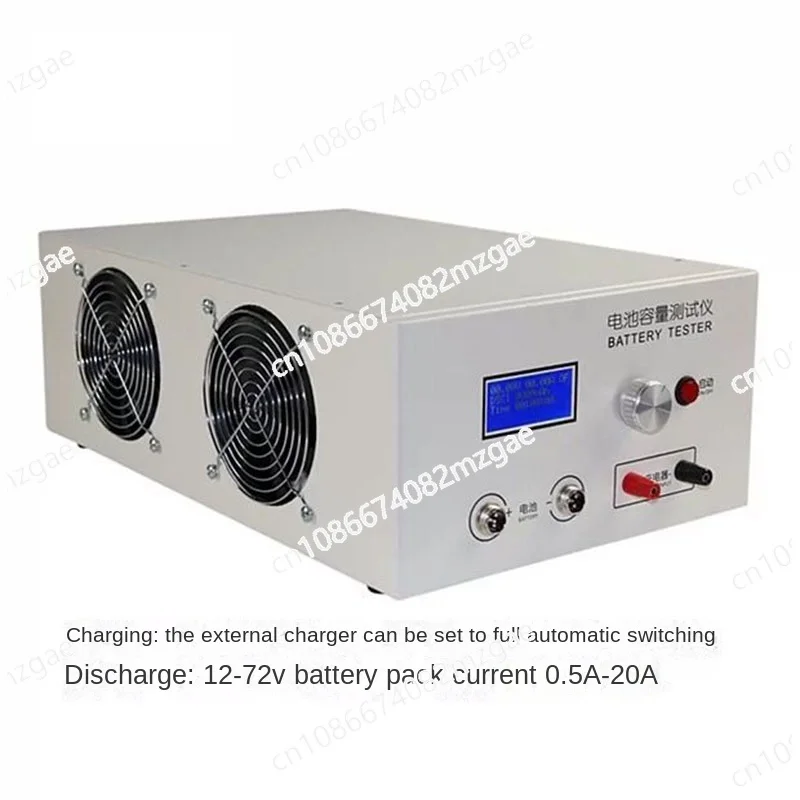 New Ebc-B20H 12-72V 20A Lead Acid Lithium Battery Capacity Tester Support External Charger Charging and Discharging 100-240V.