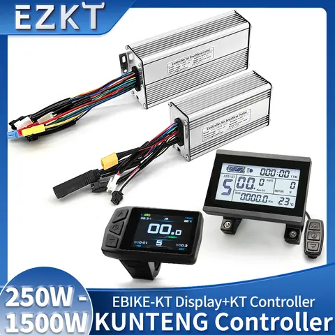 KT Kontroler Falowy do Roweru Elektrycznego 36V48V 250W350W500W750W1000W1500W LCD3 LCD5 TF01U Wyświetlacz Zestaw do Konwersji Roweru Elektrycznego Części