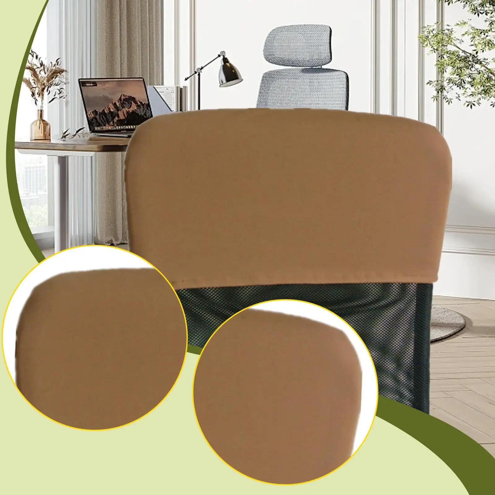 Rotating Chair Back Protector Desk Chair Cover Soft Office Chair Backrest