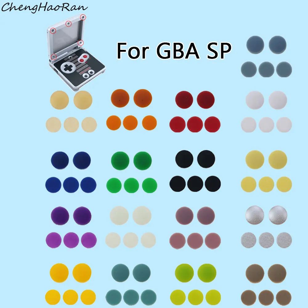 1 piece For GBA SP Replacement Screw Dust Plug Cover Rubber Plug For Gameboy Advance SP Shell Housing Shock Absorbing Glue