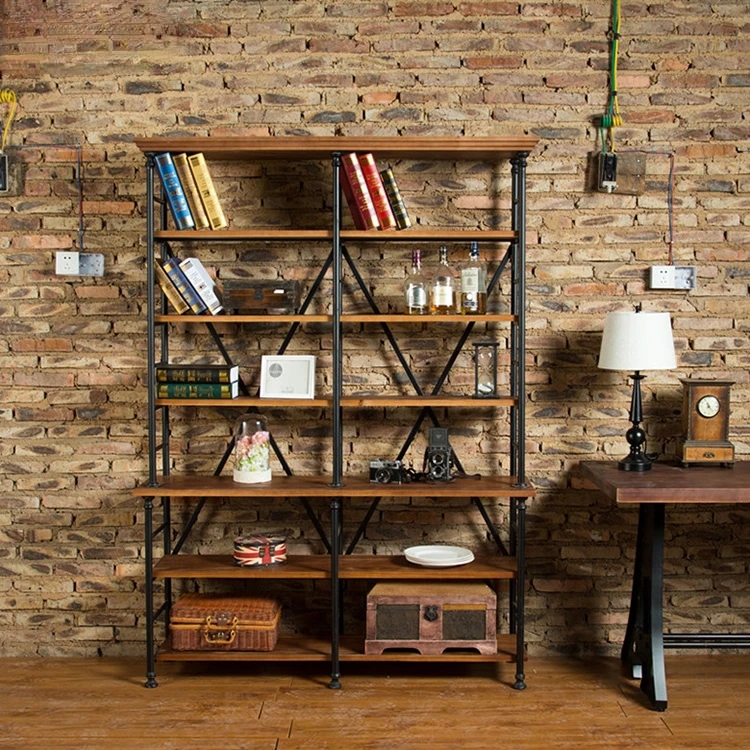 

Vintage floor standing solid wood bookshelf