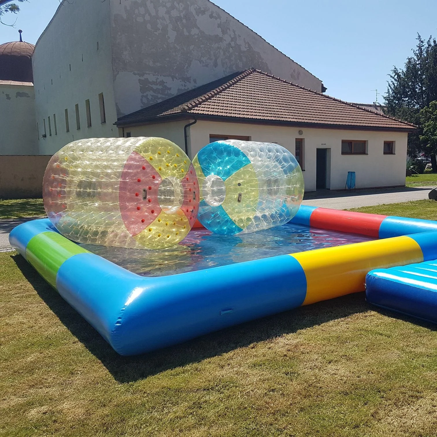 

PVC Material Inflatable Hamster Wheel Water Roller for Summer