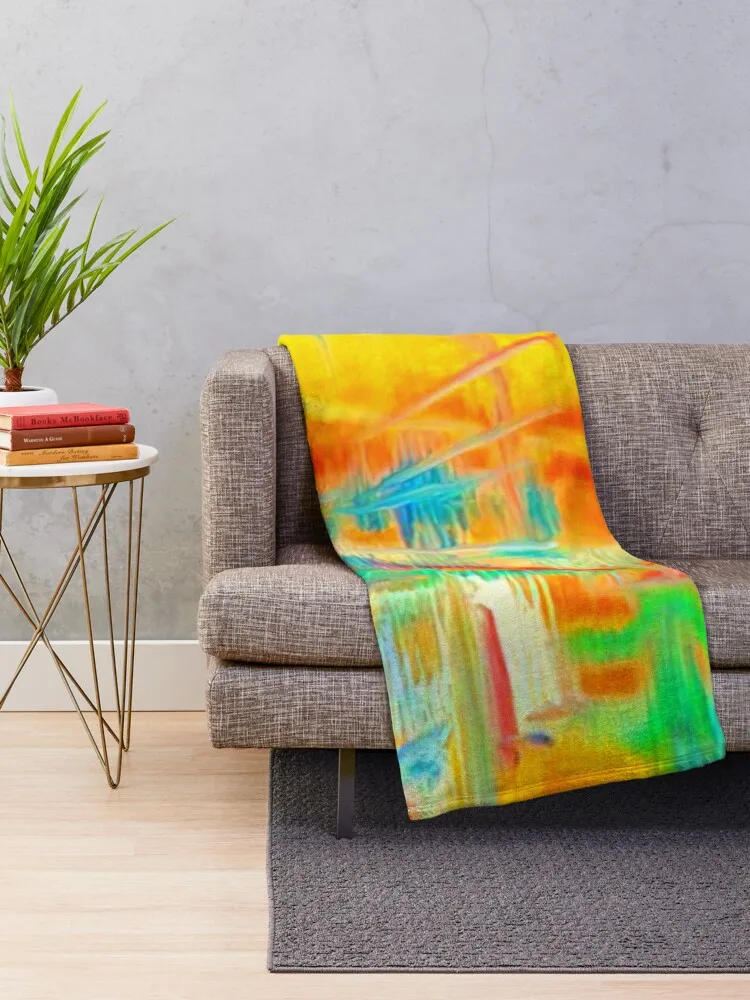 Abstract Composition By Konrad Zuse Vibrante Edition Throw Blanket manga Single Sofa Throw heavy to sleep Blankets