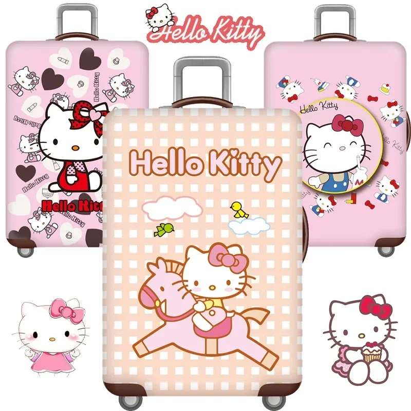 

Hello Kitty Cartoon Travel Suitcase Protective Cover Luggage Case for 18-32 Inches Cute Women Girls Anime Trolley Dust Case Gift