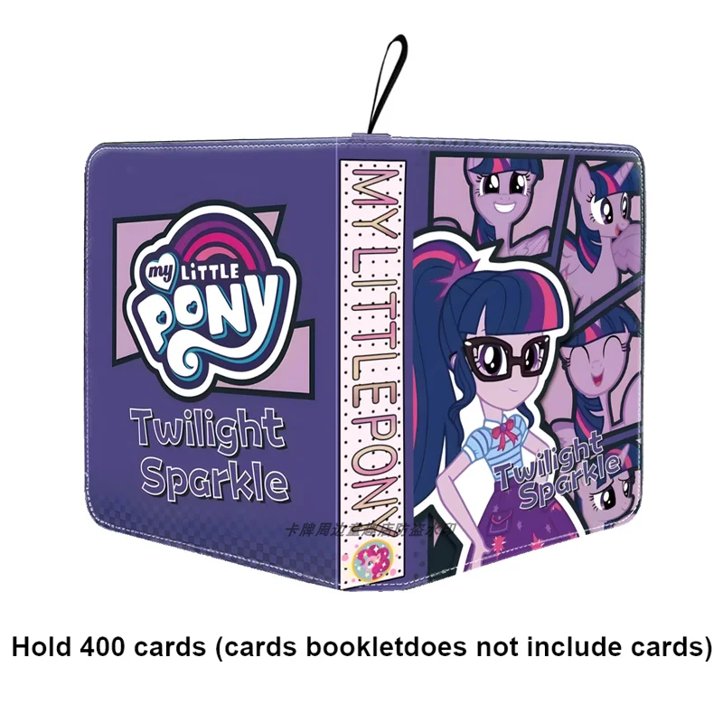 400 PCS My Little Pony Twilight Sparkle appljack Cards Album Map Letter Folder Binder Notebook Game Collection Gift Toy Card