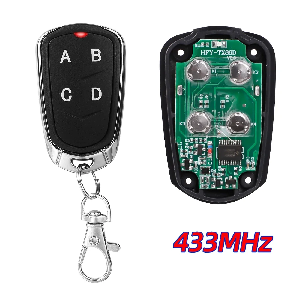 

1pc 433MHz Remote Control Electric Gate Garage Door Opener Remote Control Duplicator Fixed Rolling Code Cloning Code Car