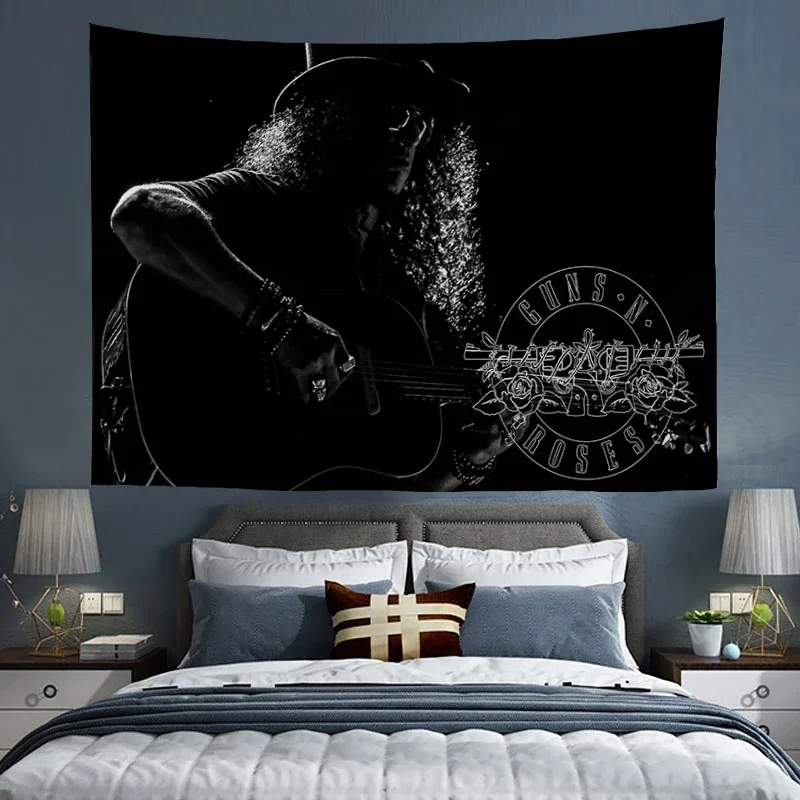 Guns N\' Roses Tapestries Home Decor Wall Hanging Carpets Bedroom Background Friend Gift