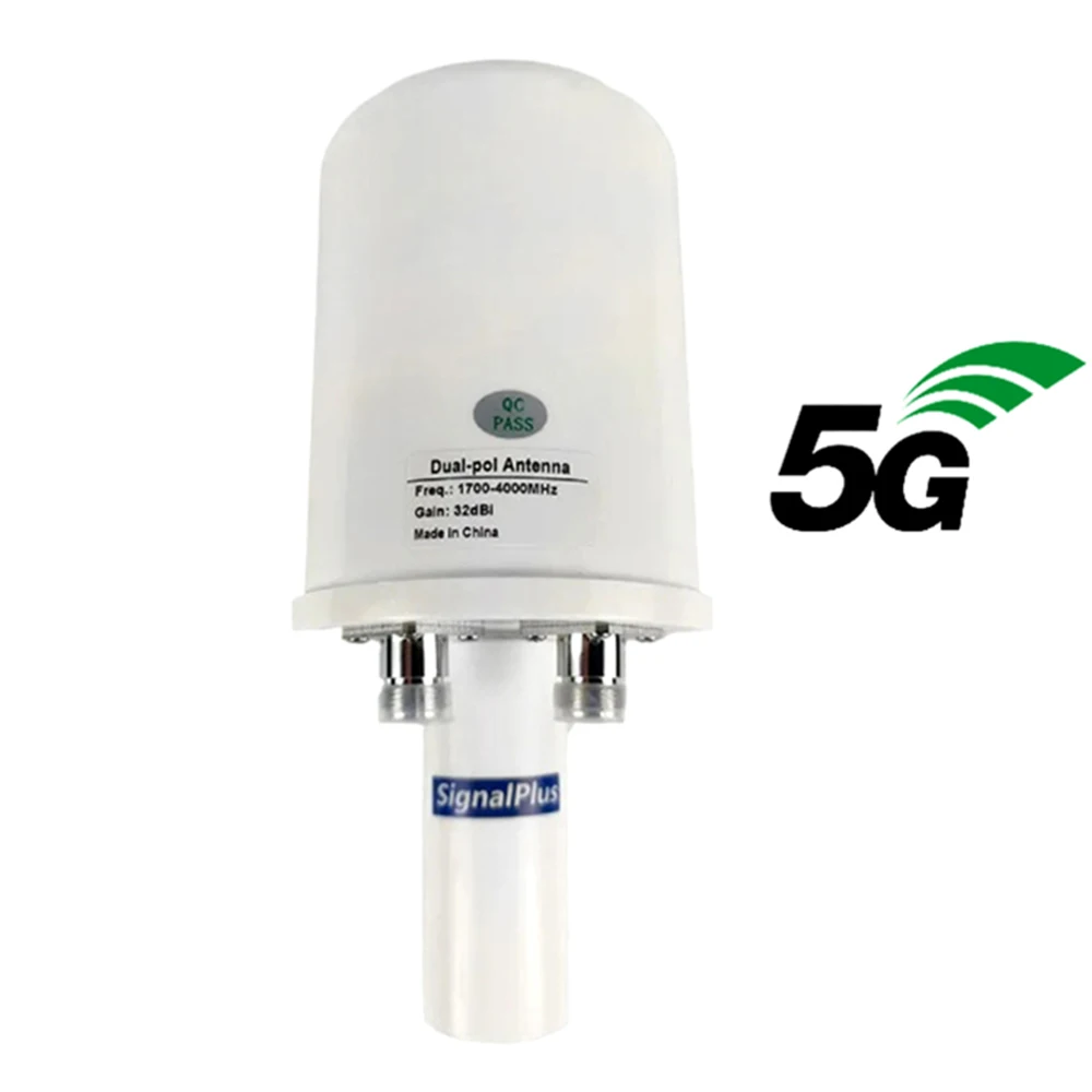 New MIMO 5G high gain antenna 2X32dBi for 2023, compatible with 1700-4000MHz frequency band, supports 2G 3G 4G 5G LTE